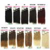 Synthetic Long Jerry Curly Bundles Organic Fiber Curly Natural Hair Extensions 20 24 28Inch Ombre Color 9Pcs Heat Resistant Wave