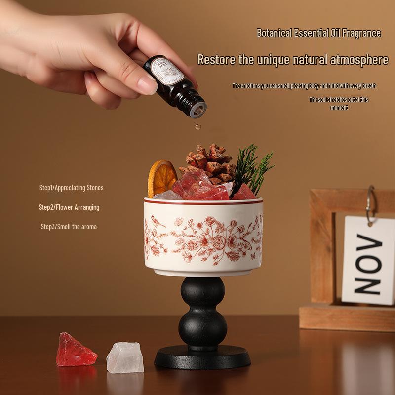 Crystal Stone Flameless Aromatherapy Diffuser: Elegant Ornament & Gift for Girls' Birthday and Engagement Party Favors.