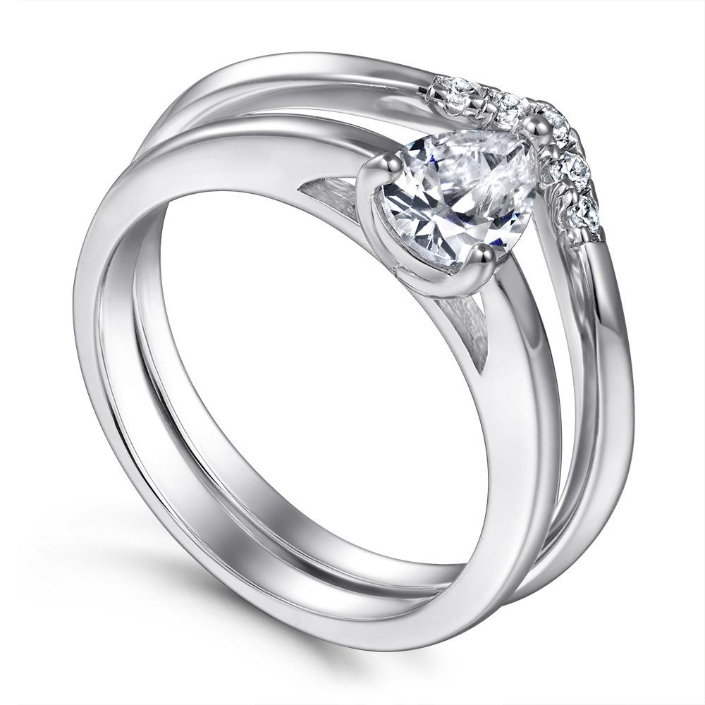 Классическое кольцо Lindon из стерлингового серебра 925 пробы с цирконом, женские украшения, свадебное обещание, подарок для вечеринки