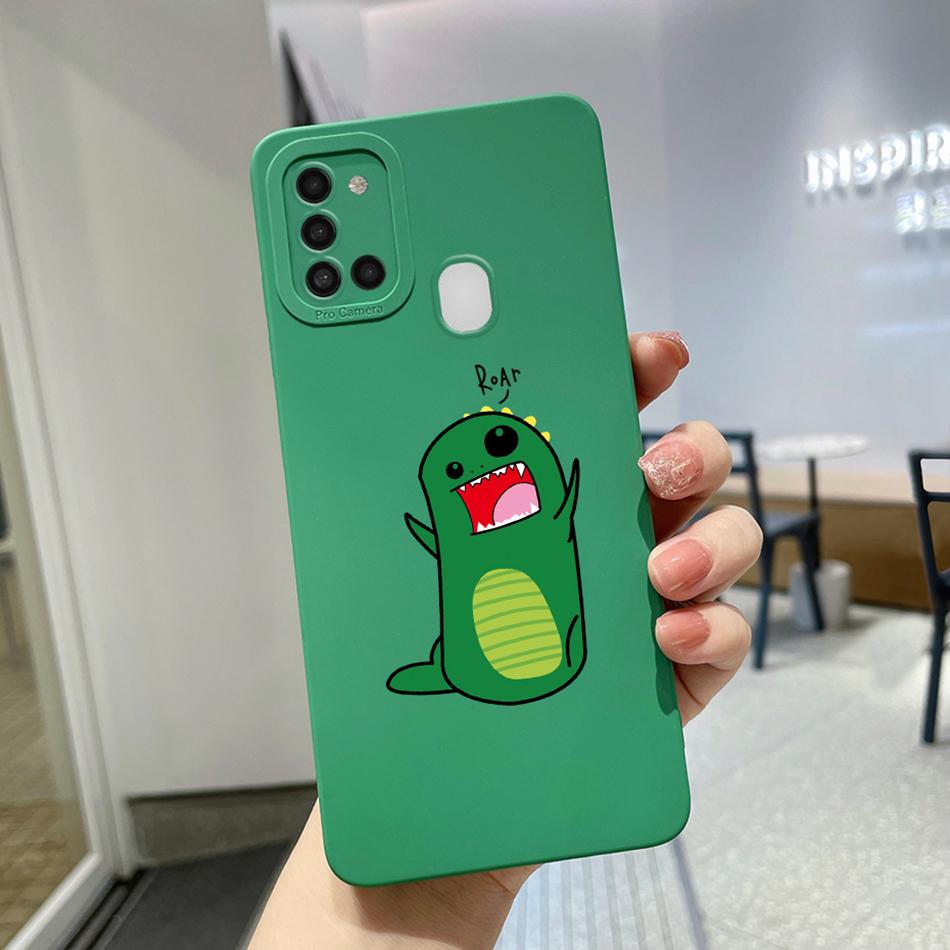 Чехол для Samsung Galaxy A21s Фиолетовый Лавандовый Цветок Защита Камеры Мягкий Чехол для Телефона Для Samsung A21s 6.5" SM-A217F A 21 s Чехол