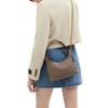 COACH Brooklyn Cow Leather Portable Crossbody Bag, Shoulder Bag Mini Women's Dark Lime Gray CW614-B4CBD