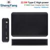 QC4.0 QC3.0 Двойной USB Micro/Type-C USB 5*18650 Power Bank Аккумуляторный Бокс 5V 4.5A 22.5W 15000mAh Зарядное Устройство для Мобильного Телефона DIY Корпус