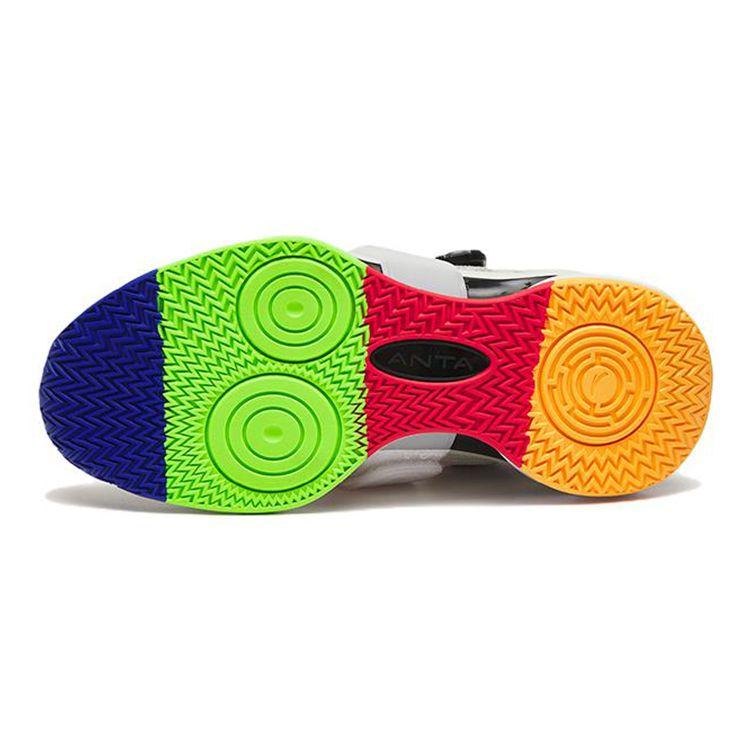 Anta Mesh Breathable Shock Absorbing Non-Slip Durable Sports Casual Shoes Kids Sneakers White Black Red 312241110-9