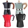 150ml/300ml Coffee Maker Aluminum Mocha Espresso Percolator Pot Coffee Maker Black/Blue Moka Pot Stovetop Coffee Maker 3 Cups/6 Cups