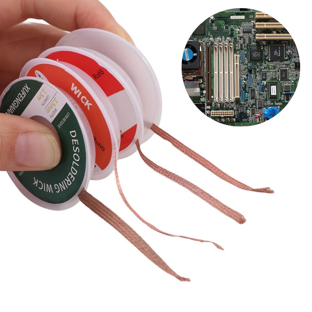 Welding Solder Remover Tin Sucker Tin Removal No Cleaning Desoldering Braid Flux Repair Tool