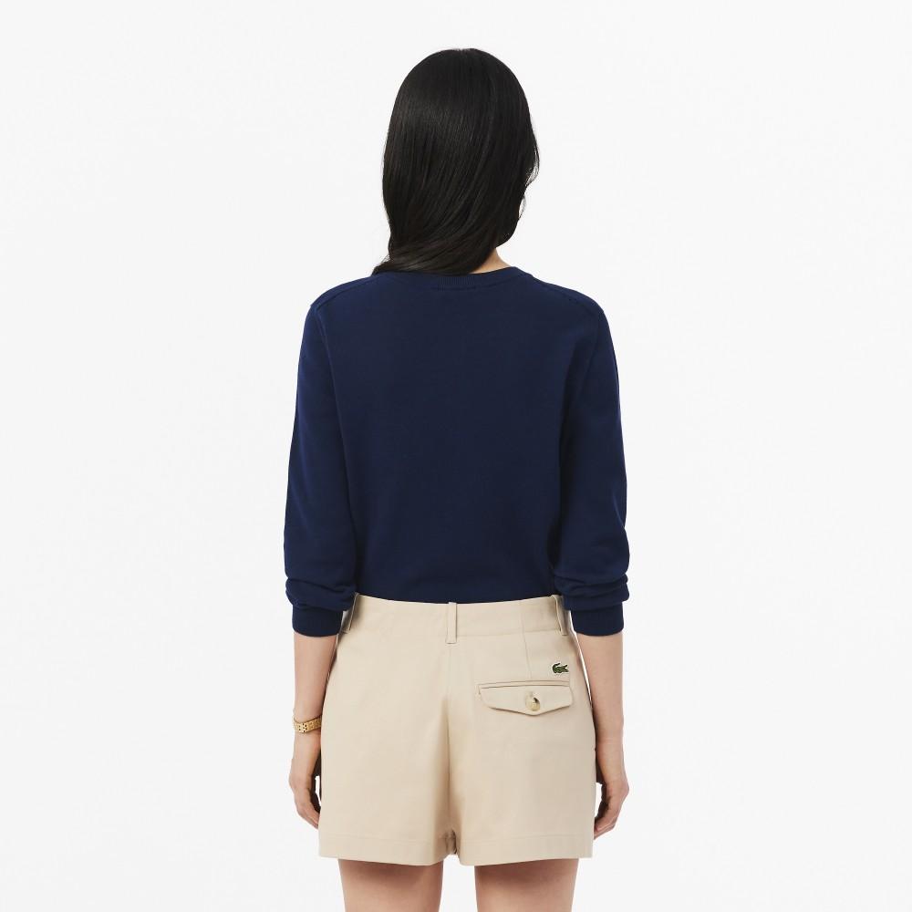 [lacoste] Women's Light Cotton Crew Neck Cardigan AF5023-56G166