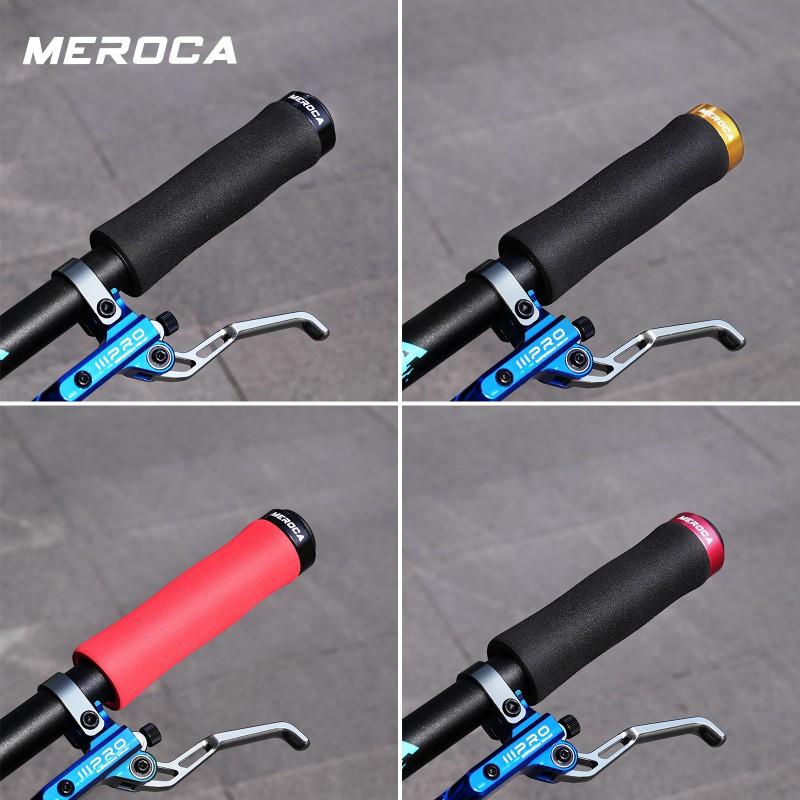 MEROCA Single-Clamp Lock-On Foam Handlebar Grips Folding Bike Mountain Cycling Accessories