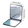 Foldable Makeup Mirror Mini Square Makeup Mirror Portable Hand Mirrors Double-Sided Compact Mirror Pocket Cosmetic Mirror