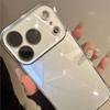 Глянцевый чехол из закаленного стекла для iPhone 17 16 15 Plus 14 13 12 Pro Max Покрытие Бампер Ударопрочный Жесткая задняя крышка Защита объектива Funda