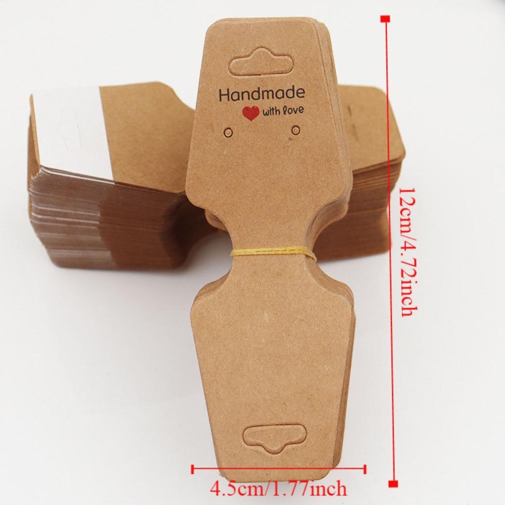 100pcs Foldable DIY Jewelry Display Card Jewelry Packaging Card Suitable for Jewelry Price