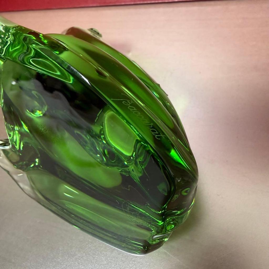Used Baccarat green frog rare