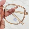 New Irregular Anti Blue Light Glasses Women'S Candy Flat Lens Ins Shades Large Frame Flat Lens