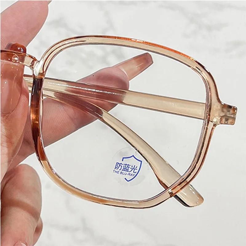 New Irregular Anti Blue Light Glasses Women'S Candy Flat Lens Ins Shades Large Frame Flat Lens