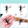 Service Delivery Kikis Naughty Black Cat Broom Necklace For Anime Fans Gift