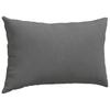 Sofa Cushions 2 Pieces Dark Grey 50 x 30 cm Fabric