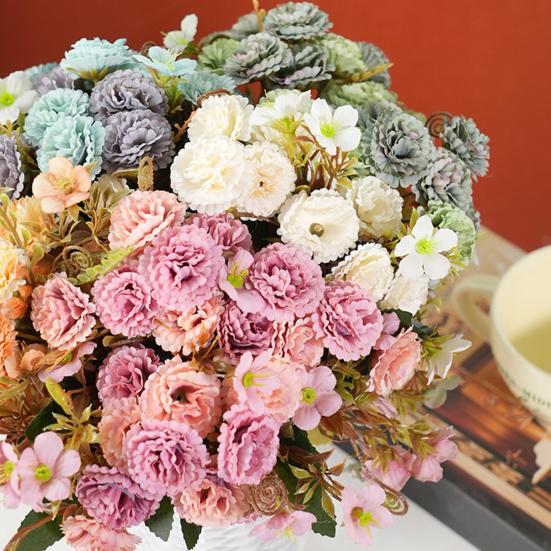 Букет искусственных цветов Реалистичный на ощупь Не увядающие Искусственные цветы Центральный элемент стола Свадьба Вечеринка Домашний декор