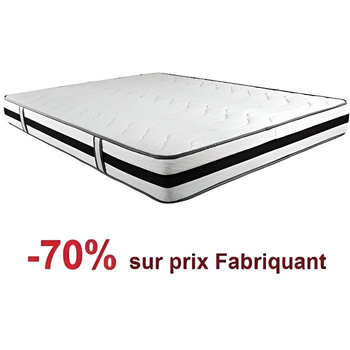 Memorydeluxe 140x190 Mémoire de Forme 55Kg-m3 - 21 Cm - Soutien TRES FERME