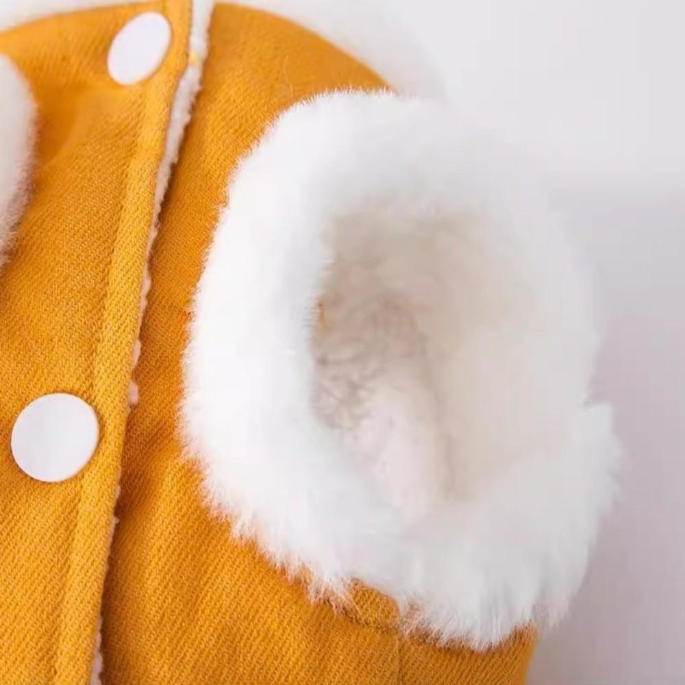 Plush Dog Warm Clothes Windproof Dog Vest Coat Fashion Pet Clothes  for Small Medium Dog