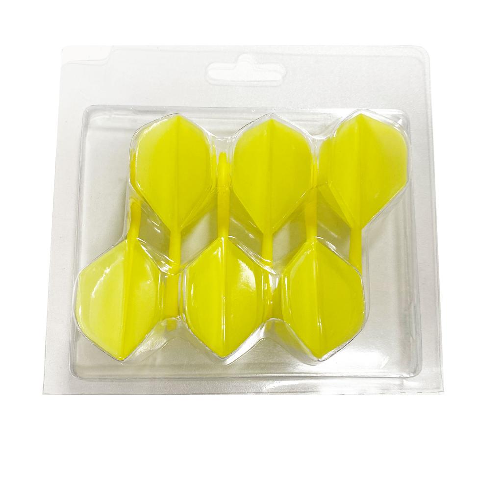 PENPEN One Dart Shape Transparent Tail Anti-throw Durable Plastic Double-Sided Eco-Friendly Professional Dart Flights 6-Piece