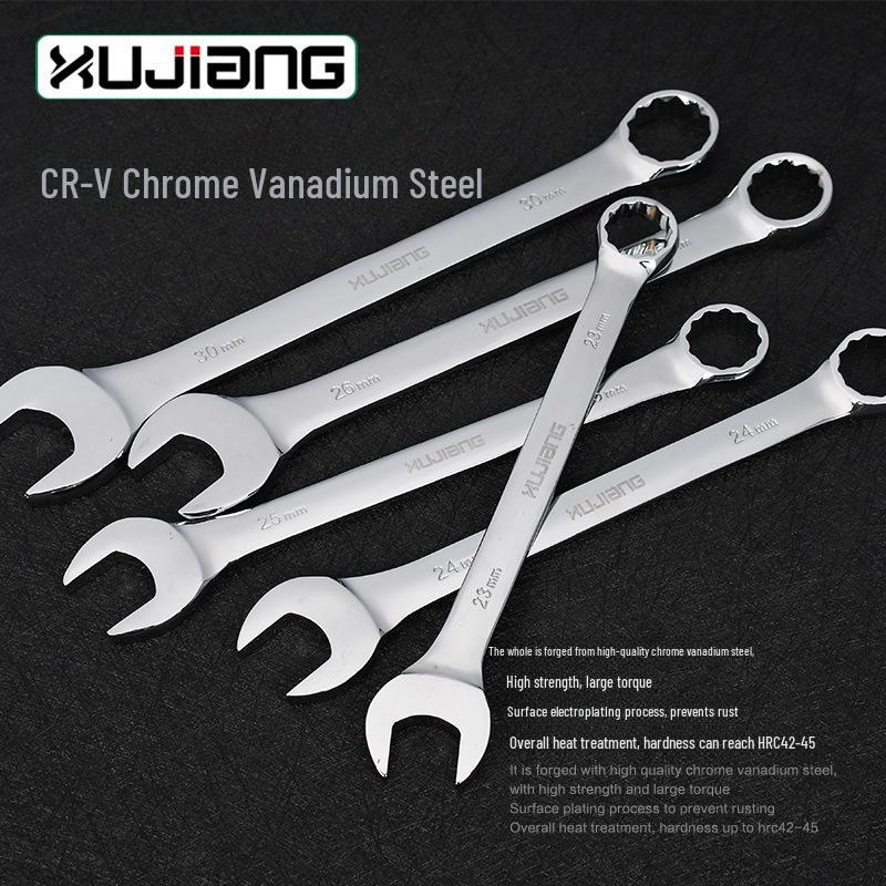 Mirror Finish Double-End Open/Box End Wrench Set