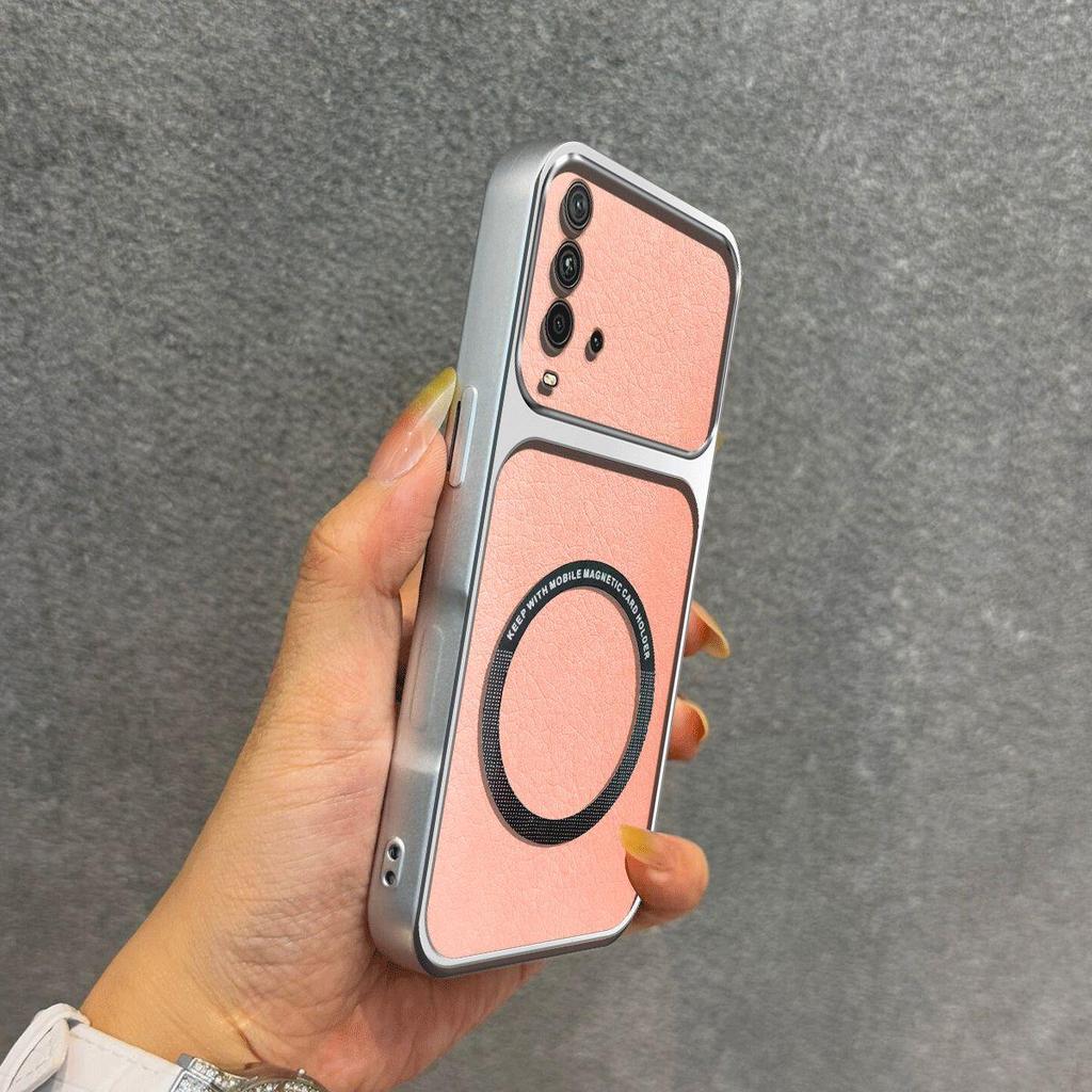 Улучшенный защитный чехол с большой линзой для Xiaomi Redmi 9T, роскошный кожаный чехол с магнитным кольцом