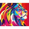 Diamond Painting Kit - Colorful Lion Model - 40x50cm