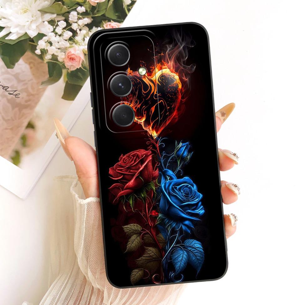 Чехол для Samsung A55 5G A556V A556B A556E A5560 Корпус для Samsung Galaxy A55 5G Обложка Силиконовый Модный Мультяшный Забавный Расписной