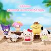 Серия Цветочный Автомобиль Sanrio Строительные Блоки Куроми Хелло Китти Мелоди Аниме Кукла Фигурка Модель Кирпичики DIY Игрушки Подарки Для Детей