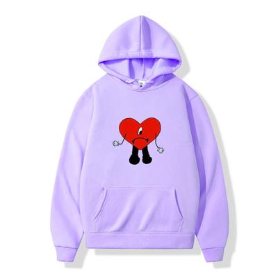 Мужские толстовки Ranboo Bad Bunny Merch, толстовка 90-х годов, зимний флисовый женский пуловер в стиле хип-хоп, уличная одежда, толстовка в стиле Харадзюку, мужская