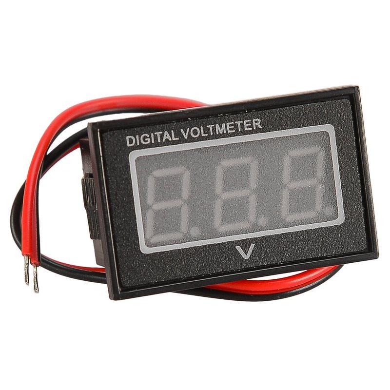 Digital Voltmeter Battery Gauge DC2.5-40V Fit for Golf Cart Club Car Precedent 2004-2011 Red Display Color