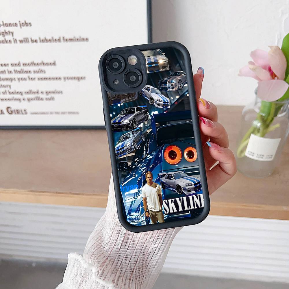 Чехол для телефона серии боевиков Форсаж F-Furious для iPhone 17 16 15 14 13 12 11 Pro Max Mini Plus Мягкая задняя крышка из ТПУ