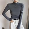 Autumn-Winter 2023 Women's Slim Fit Double-Sided Velvet Turtleneck Heating Long Sleeve Top