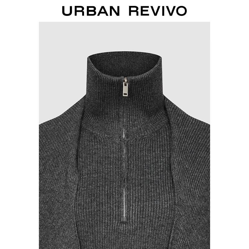 UR Women's Autumn High-Neck Shawl Knit Sweater