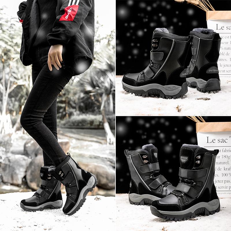Winter Outdoor Women's Snow Boots Thickened Plush Sneakers Casual Shoes Warm Thick Sole Snow Proof Waterproof Boots