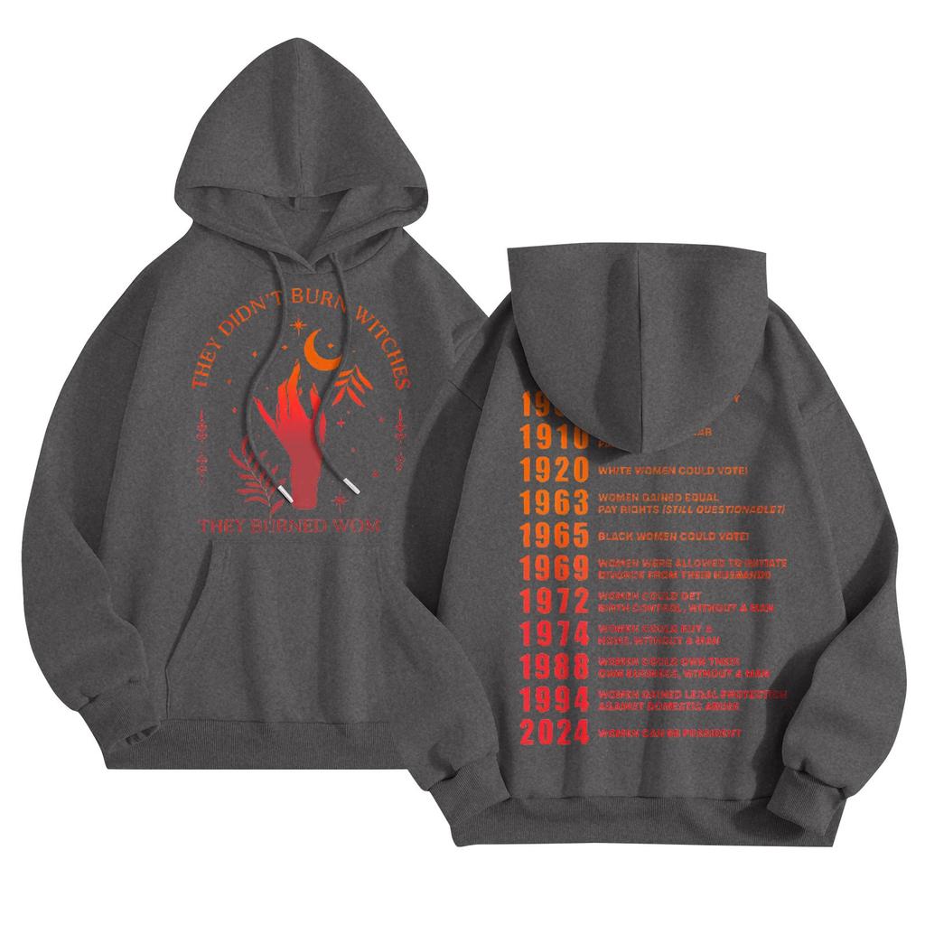 Graphic Hoodies For Women Cute Pullover Long Sleeve Preppy Sweatshirts Letter Printed Hooded Tops Fall Winter