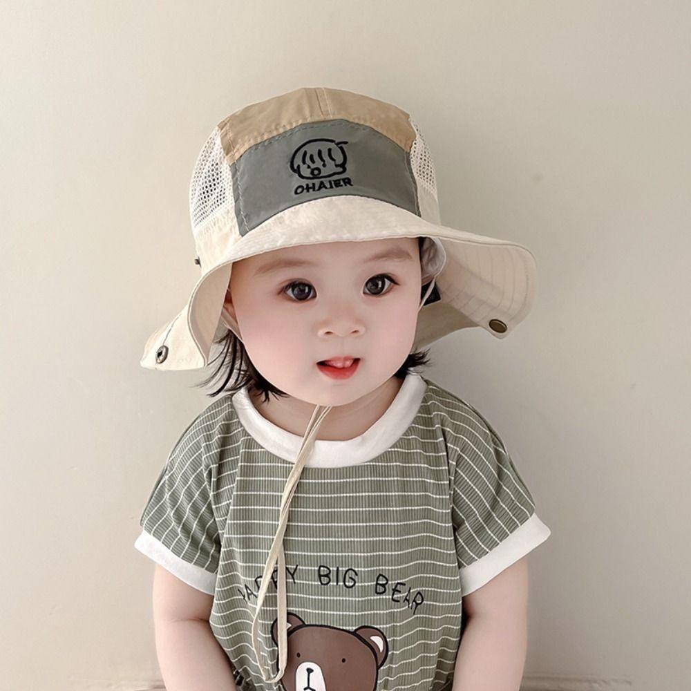 Anti UV Boys Girls Bucket Cap Summer Children Fisherman Hat Cute Baby Sun Hat  Travel