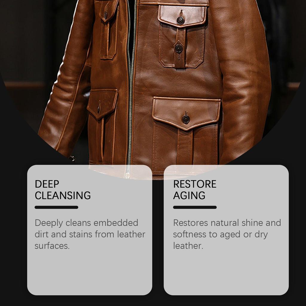 Leather Cleaning And Care Cream Deeply Nourishes And Repairs Scratches Suitable For Leather Bags, Furniture, Car Seats And High-end Maintenance