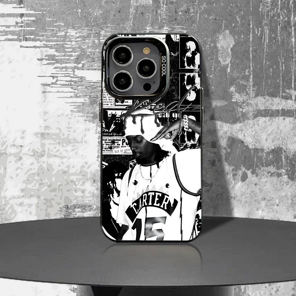 Смешной Чехол для Телефона P-Playboi C-Carti Для iPhone 17,16,15,14,13,12,11,Air,X,XR,Pro,Max,Plus IMD Серебряный Корпус