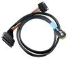 Кабель SFF-8654 4i на SFF-8639, луженая медь, SlimSAS, 38 контактов, U.2, NVMe, PCIe 4.0, SSD, питание SATA 15P, защита от неправильного подключения, для компьютера, сервера, хранилища