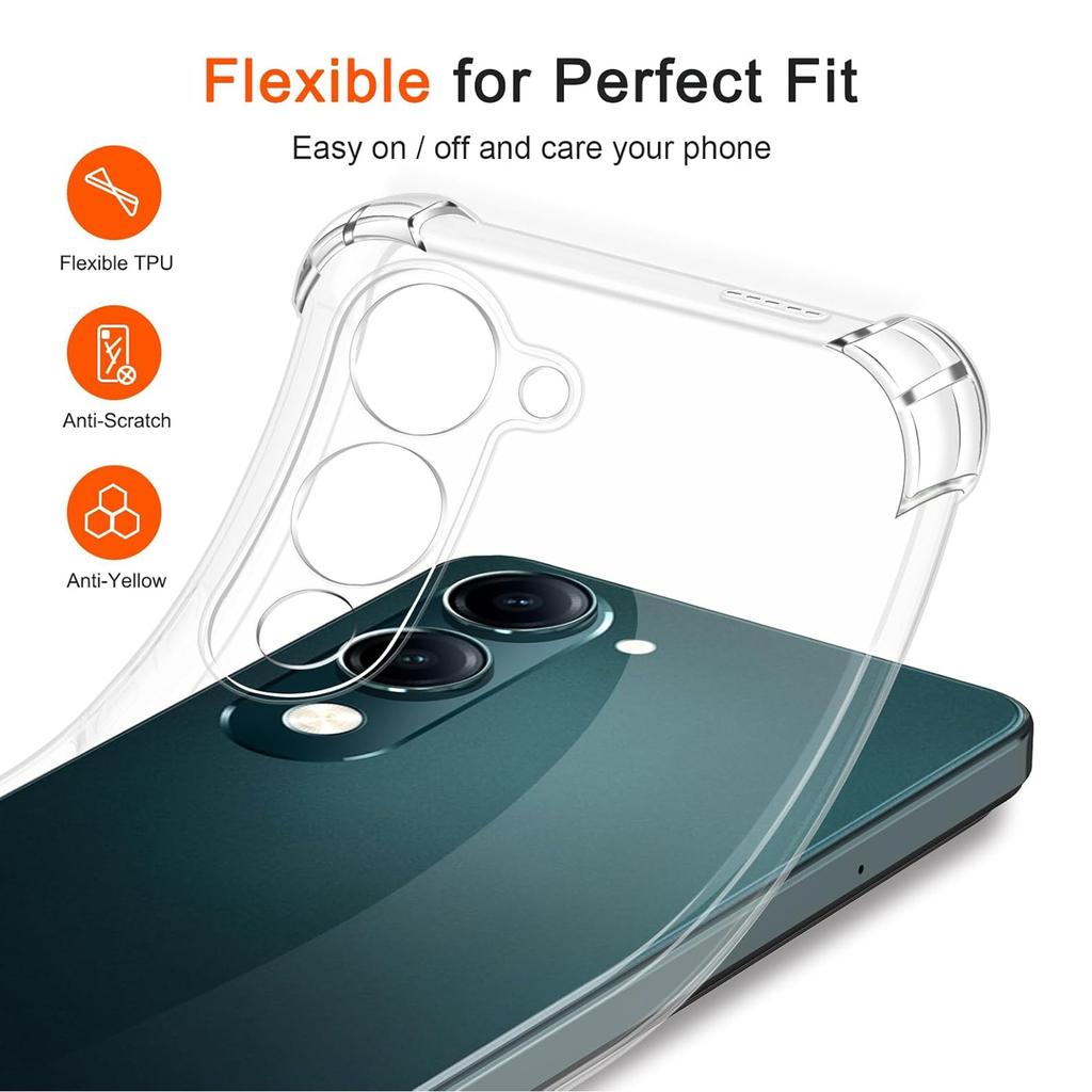 TPU Transparent Case for Vivo Y04 Y19S Y29 Y29S Y39 5G Protective Cover Four Corners Shockproof Bumper Coque Fundas