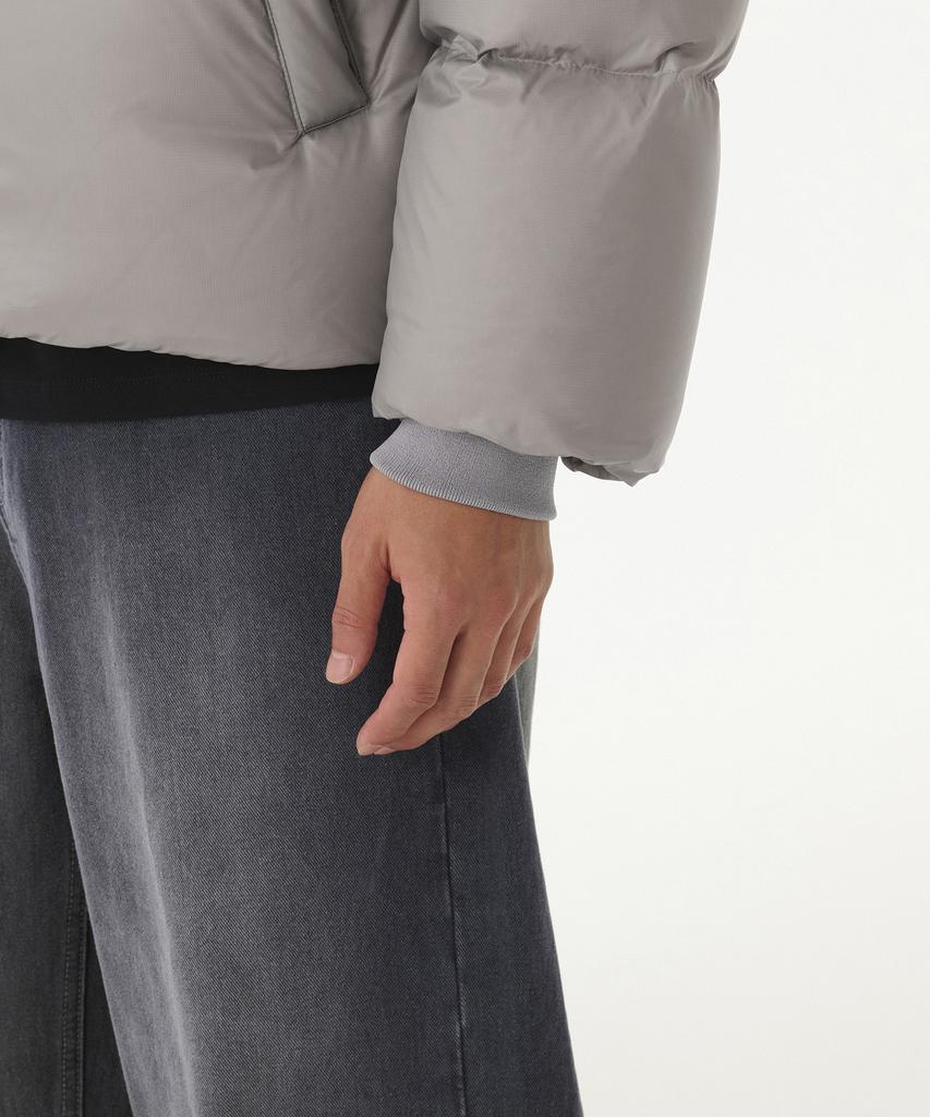 Musinsa Standard Ripstop Down Puffer Short Padded Jacket [Light Grey]