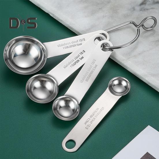 1 шт./1 комплект, долговечная мерная ложка с полированной поверхностью, практичная мерная ложка для приправ, специй, порошка, измерительный инструмент