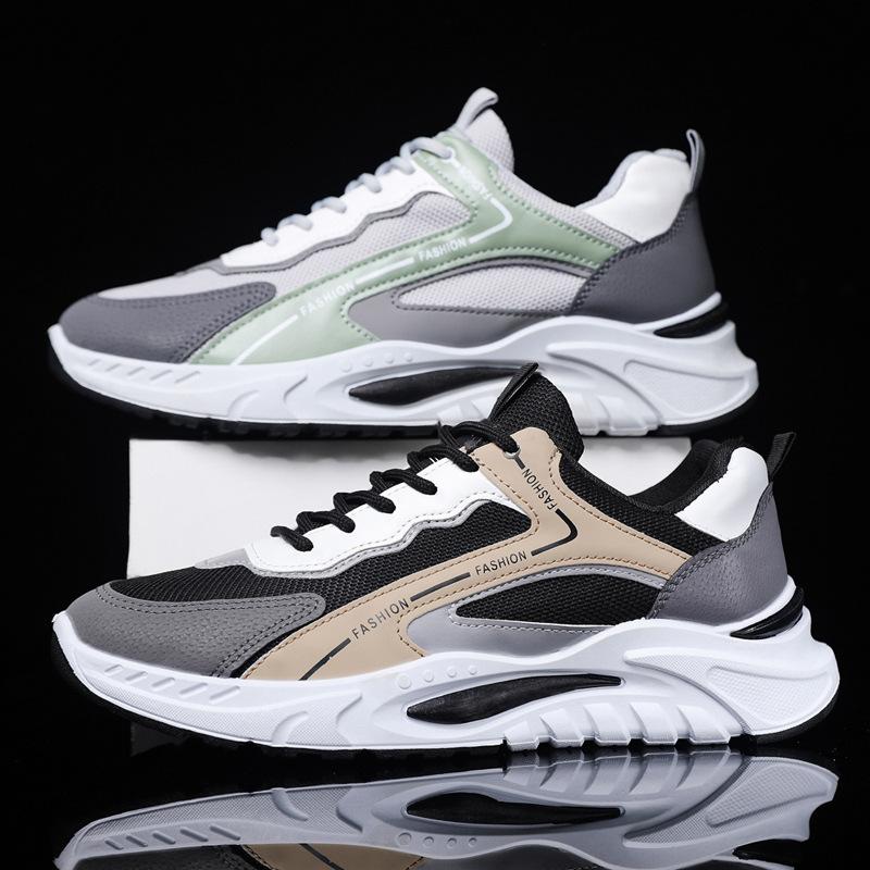 Autumn Men's Shoes New Dad Shoes Korean Version Trend Youth Breathable Mesh Sports Casual Shoes Men's Shoes