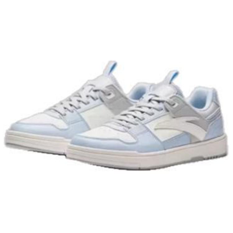 Anta Уличные повседневные нескользящие амортизирующие прочные низкие кроссовки женские кроссовки белые синие серые 922448019-2