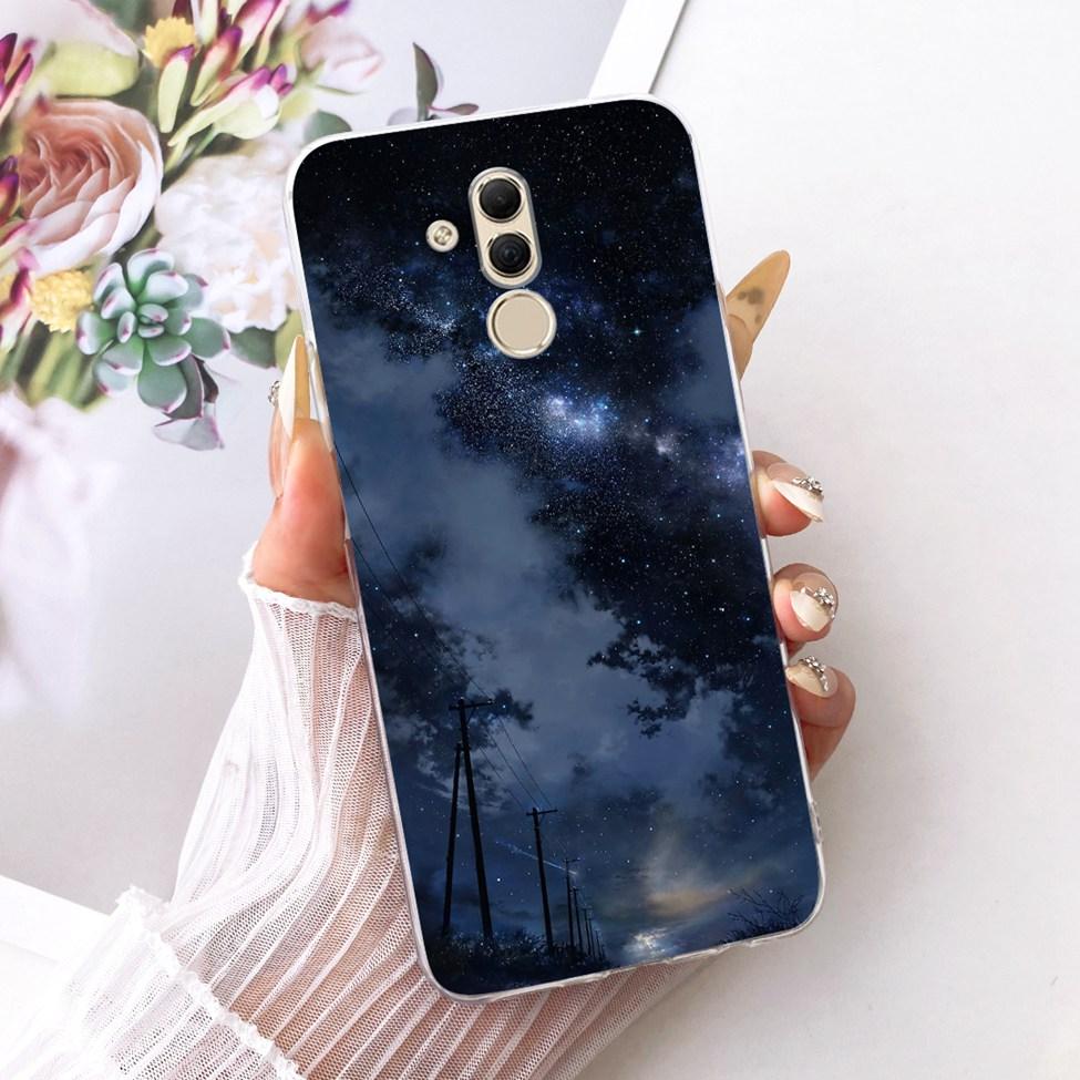For Huawei Mate 20 Lite Case Cover Transparent Cute Fashion Butterfly Funny Painted Casing For Huawei SNE-AL00 SNE-LX1