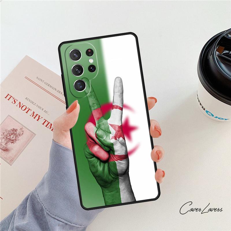 Флаг Алжира Алжирский чехол для телефона Для Samsung Galaxy S24 S25 S23 S22 Ultra Note 10 20 Plus S20 S21 FE Чехол