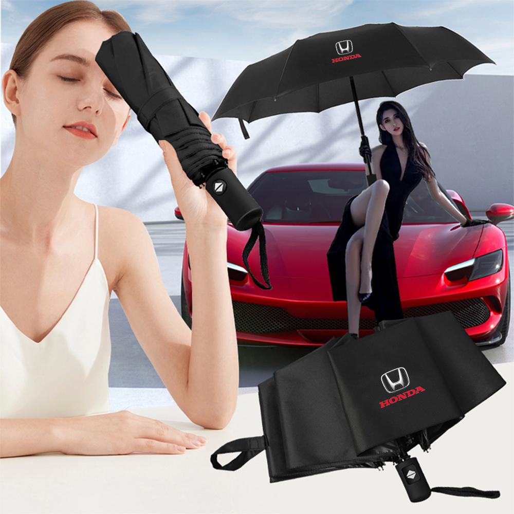 CKU5 Car Folding Sunshade Windproof Umbrella Auto Accessories For Honda Civic 10th 11th Gen Hrv Jazz City Fit Accord Mugen Odyssey