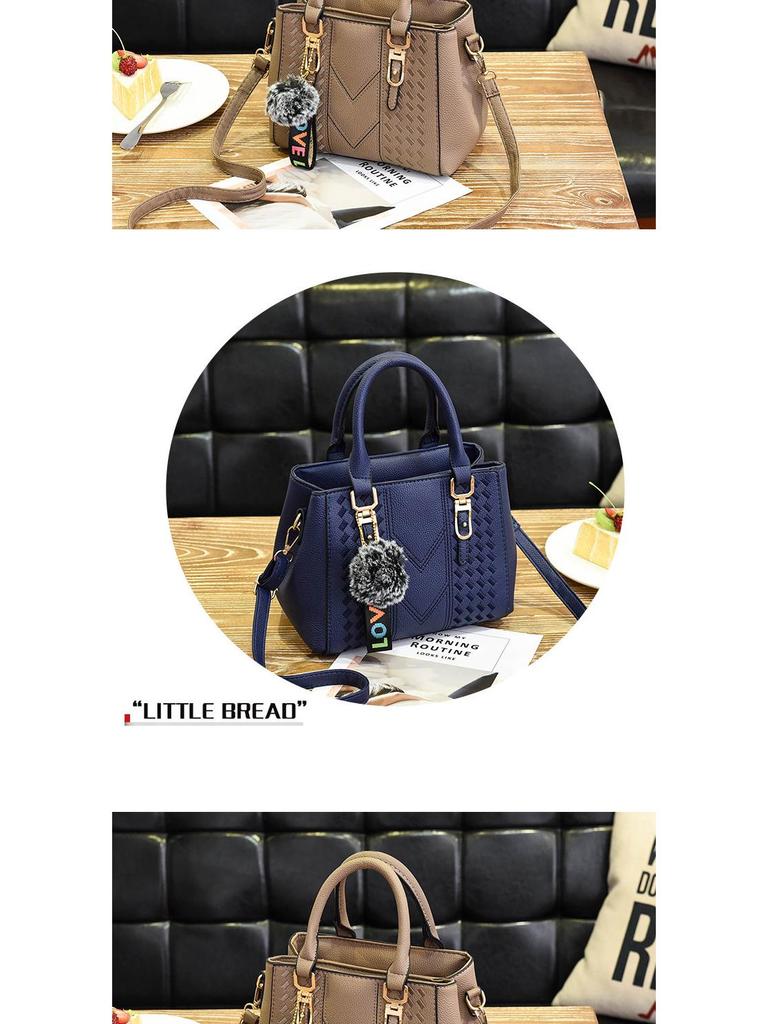 Модные женские сумки 2025 года: Стильные европейские и американские сумки на ремне с подвесками в виде шариков для волос