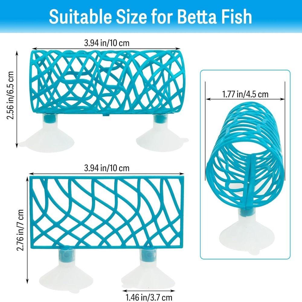 Hide Decoration Betta Fish Tunnel Tube Fighting Fish Resting Tunnel  Aquarium Accessories