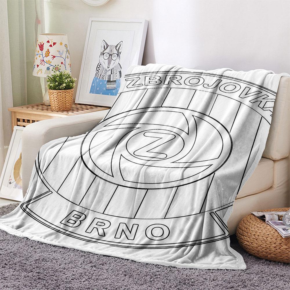 FC Zbrojovka Brno FlAannel Blanket, High quality Comfortable for All Seasons, Home Decor, Warmth and Comfort